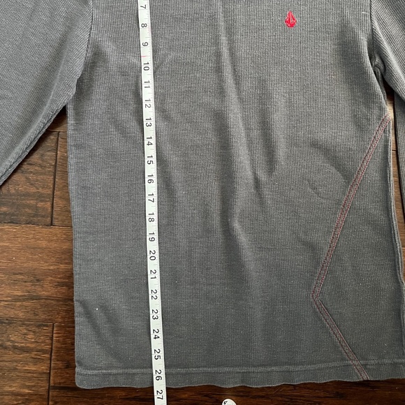Volcom Stone Mens L/S Waffle Top Gray Cotton Size Small. - Picture 15 of 16